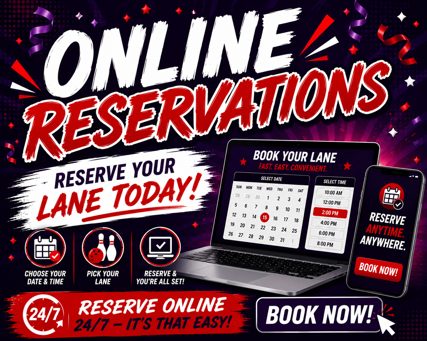Online Reservations